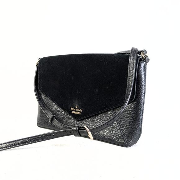 Pre-owned Kate Spade Sadie Envelope Mini Crossbody Bag with A Suede Front Flap - Picture 1 of 6